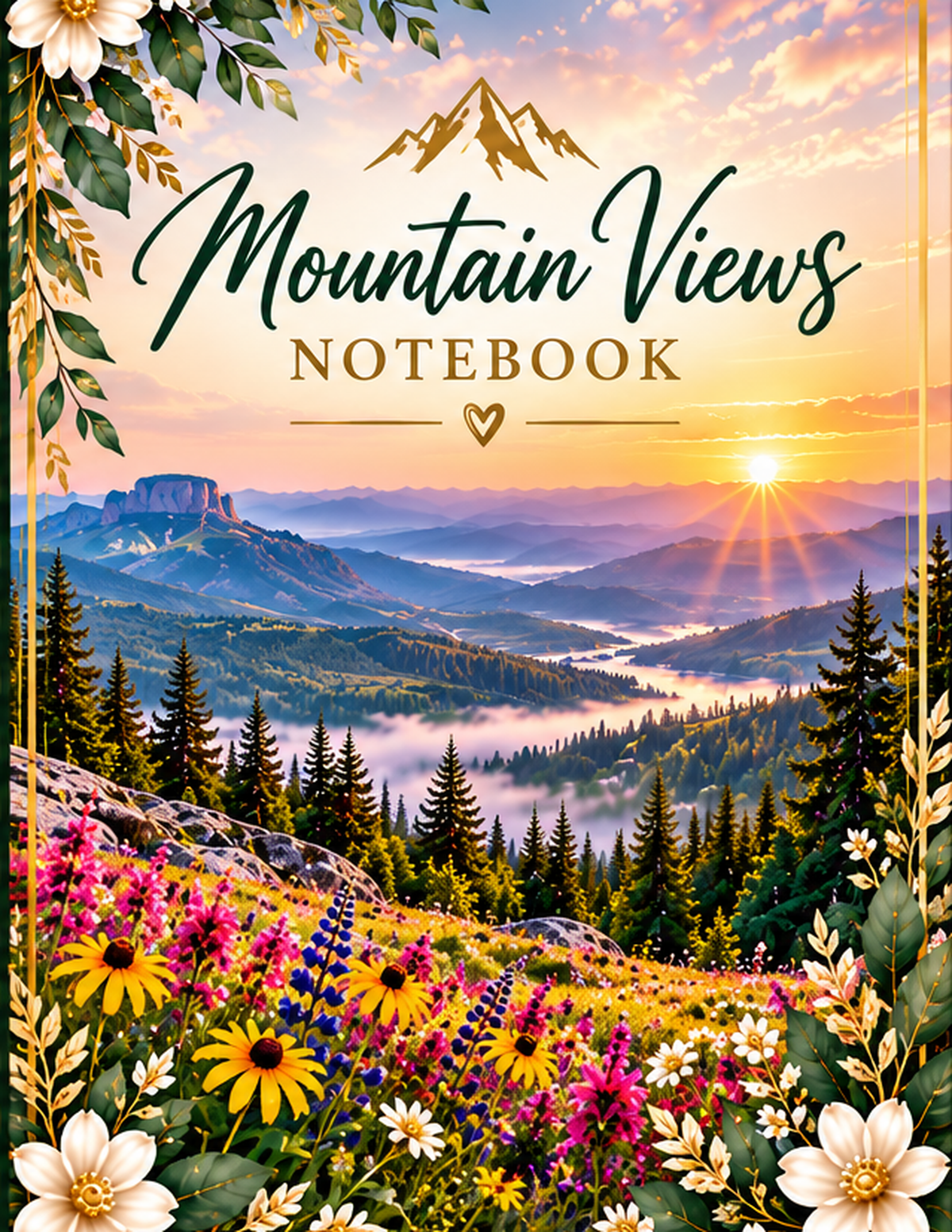 Wildflower Valley front notebook cover