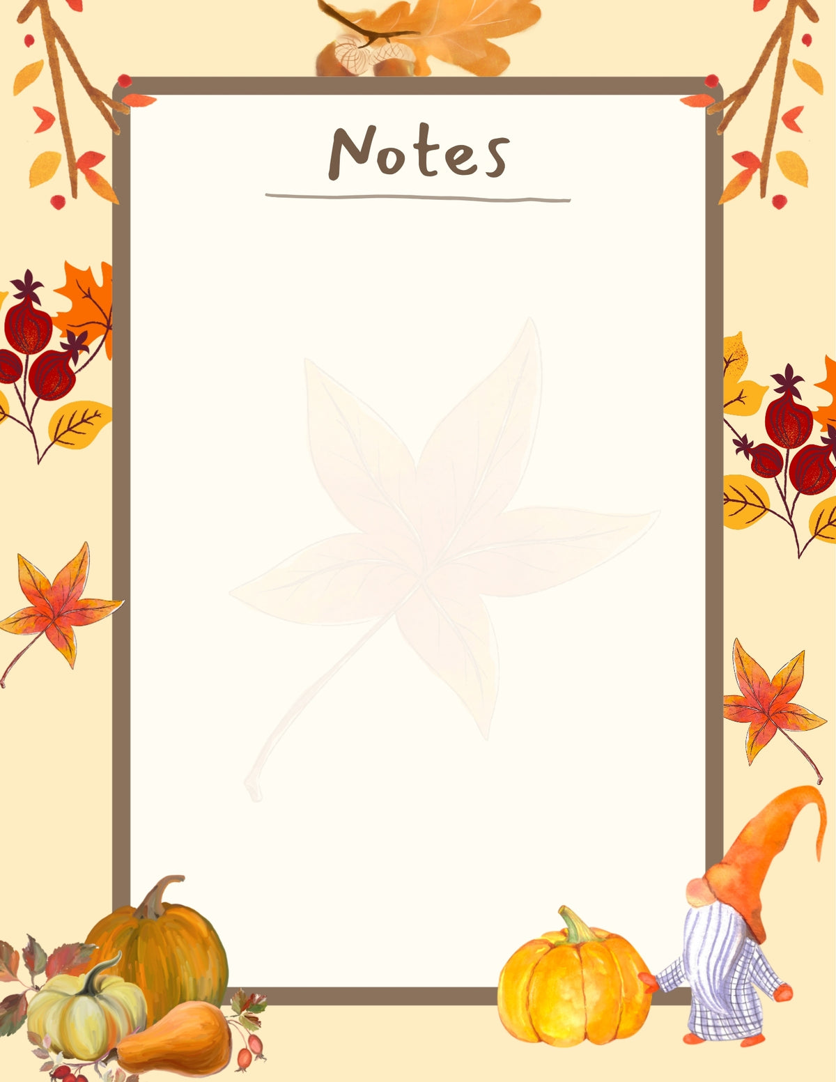 Autumn Notes