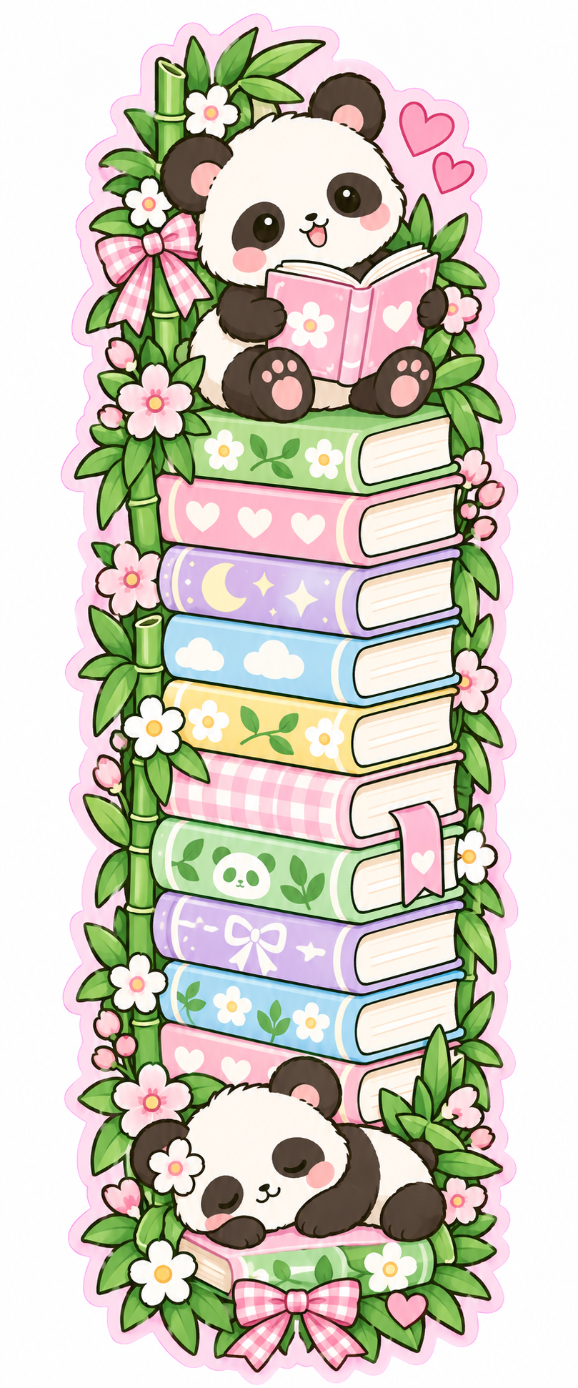 Whimsical Book Buddies Collection | 2 × 6 Bookmarks