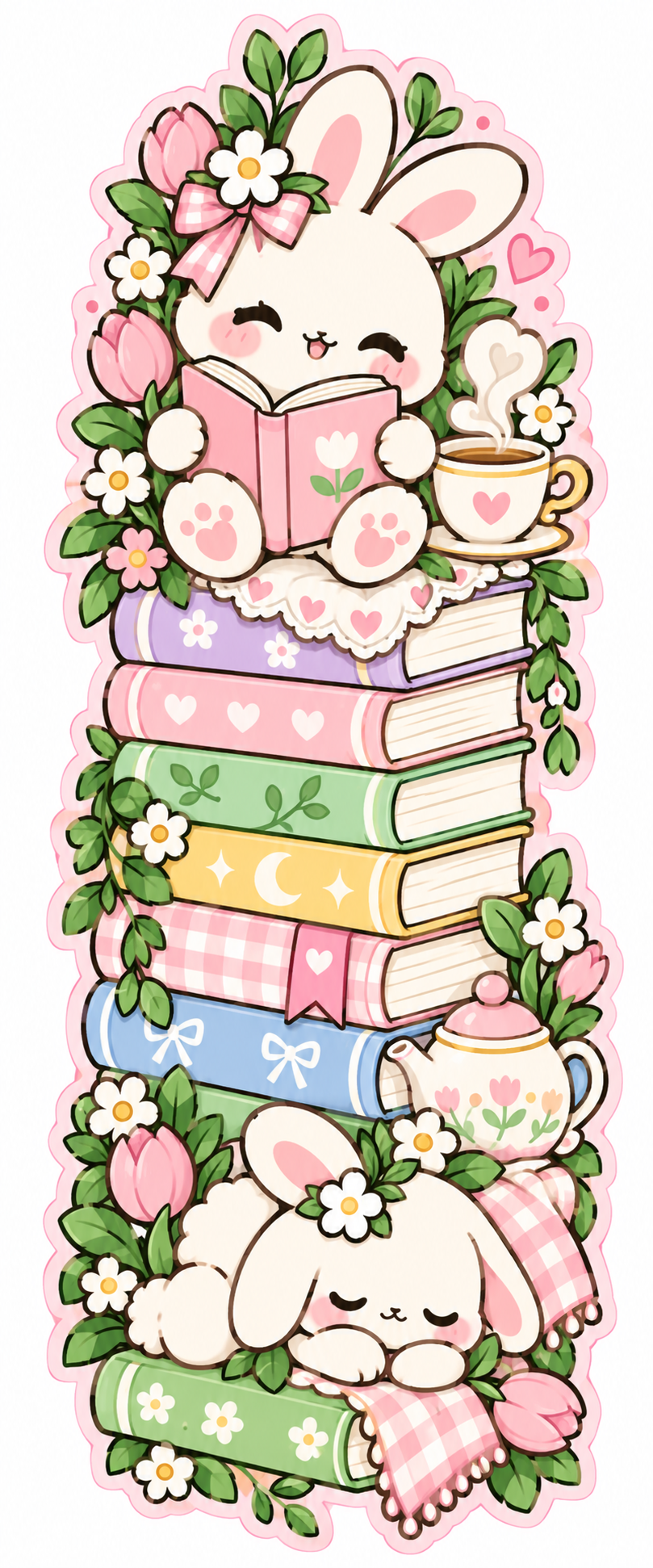 Whimsical Book Buddies Collection | 2 × 6 Bookmarks
