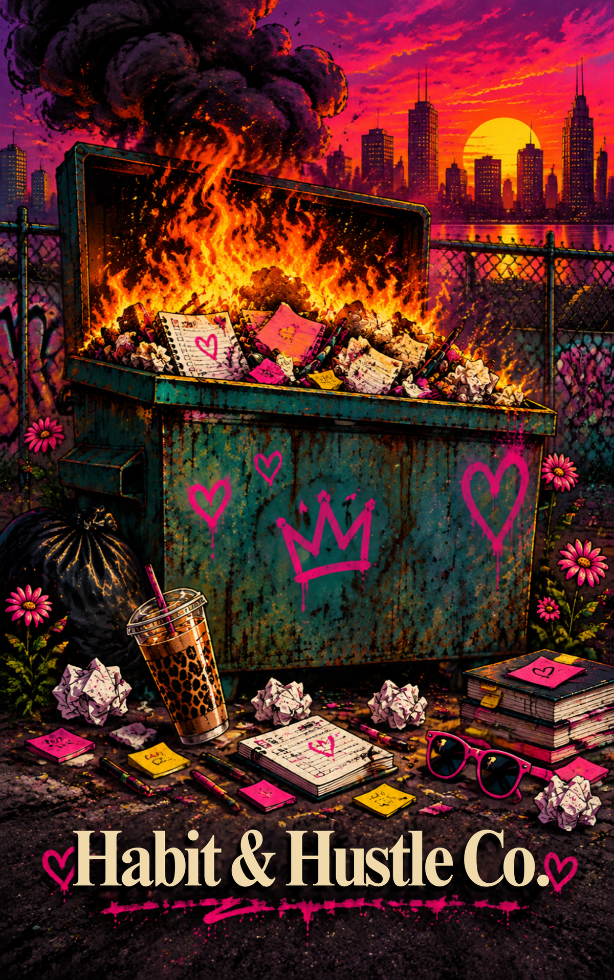 2027 Dumpster Fire Planner | ADHD-Friendly Chaos & Life Organizer