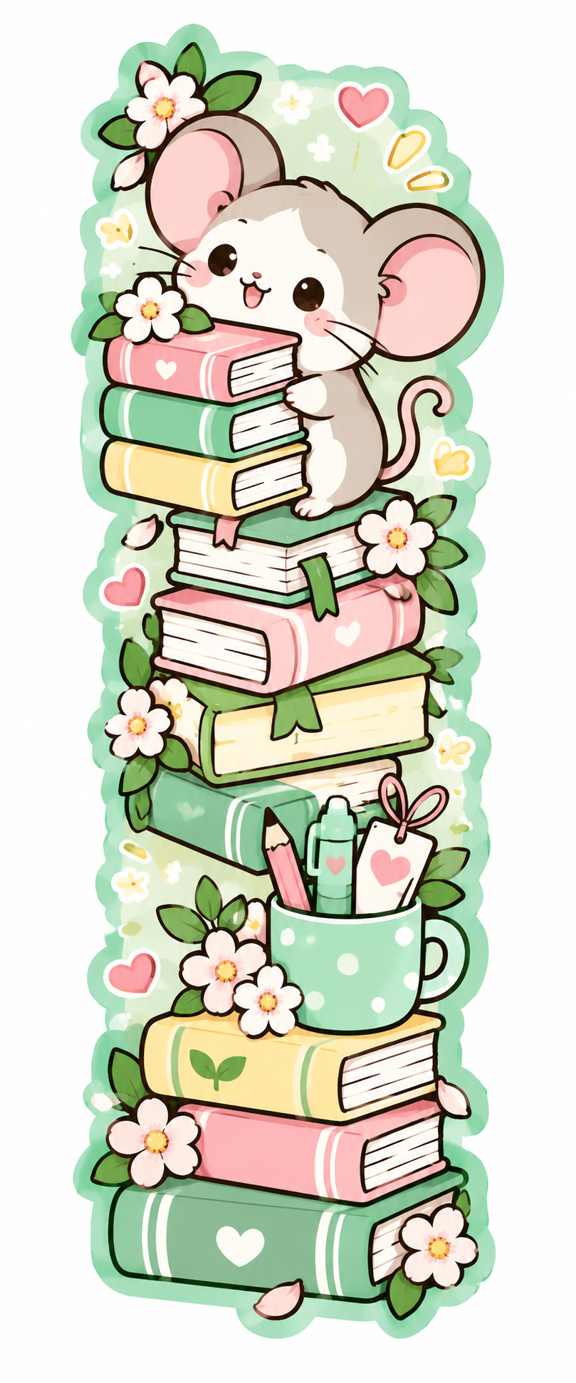 Whimsical Book Buddies Collection | 2 × 6 Bookmarks