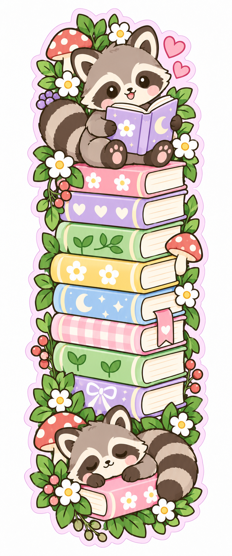 Whimsical Book Buddies Collection | 2 × 6 Bookmarks