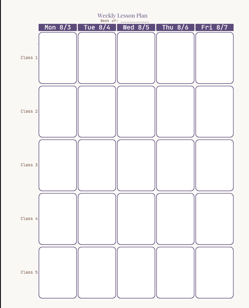 Teacher's who love Teaching Planner