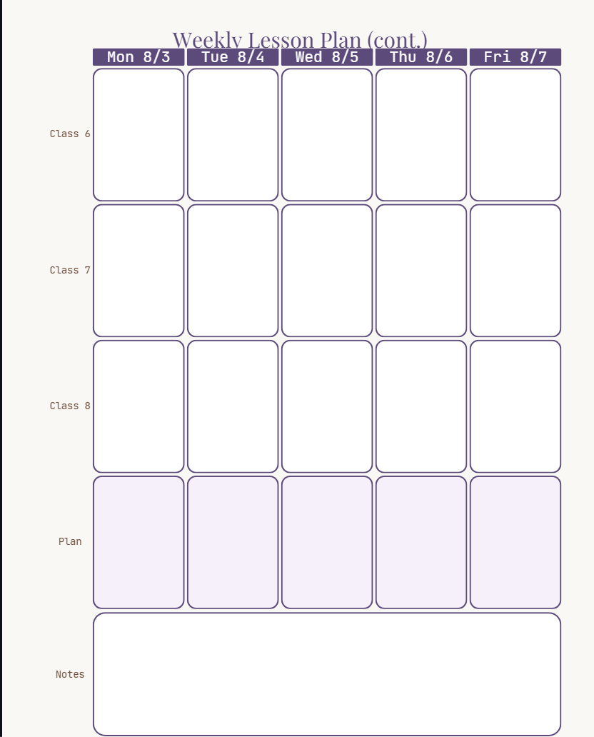 Teacher's who love Teaching Planner