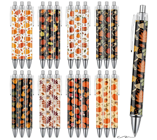 🍂 Pumpkin & Cozy Fall Click Pens