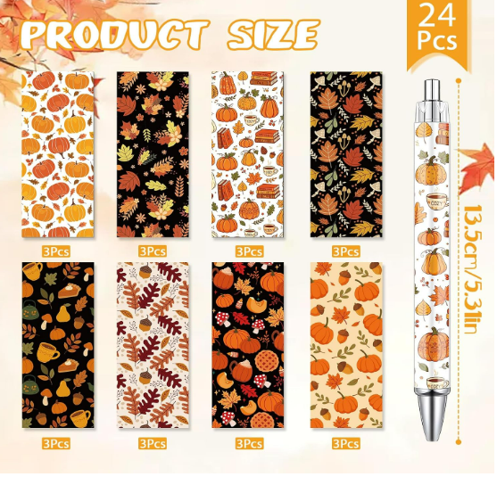 🍂 Pumpkin & Cozy Fall Click Pens