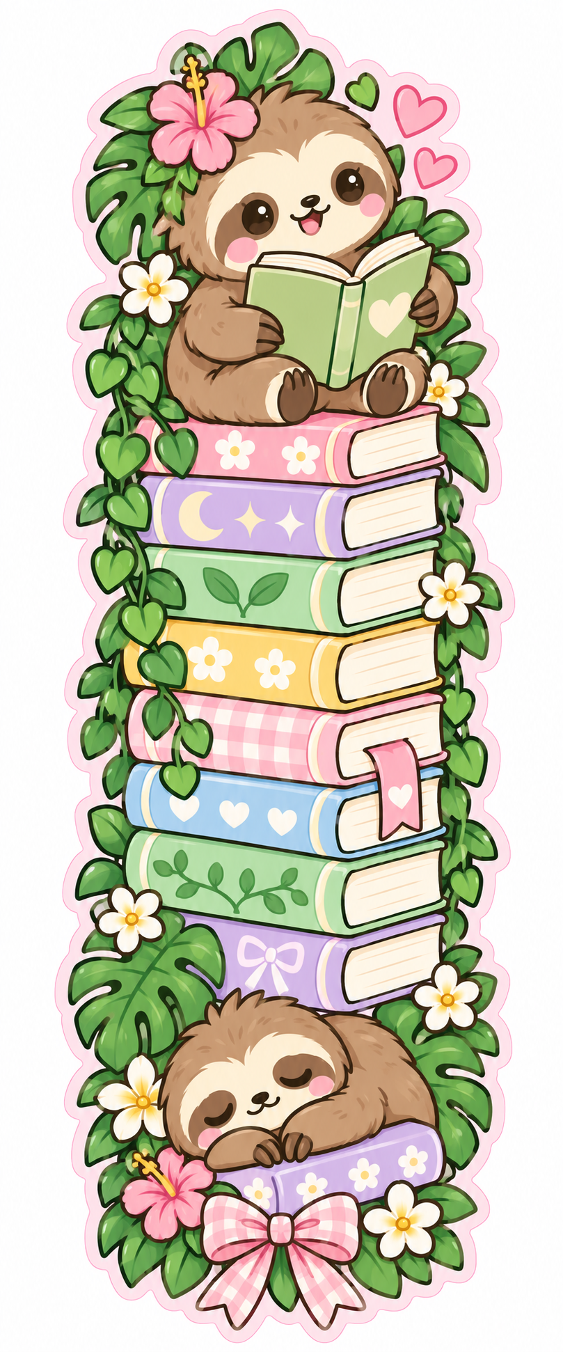 Whimsical Book Buddies Collection | 2 × 6 Bookmarks