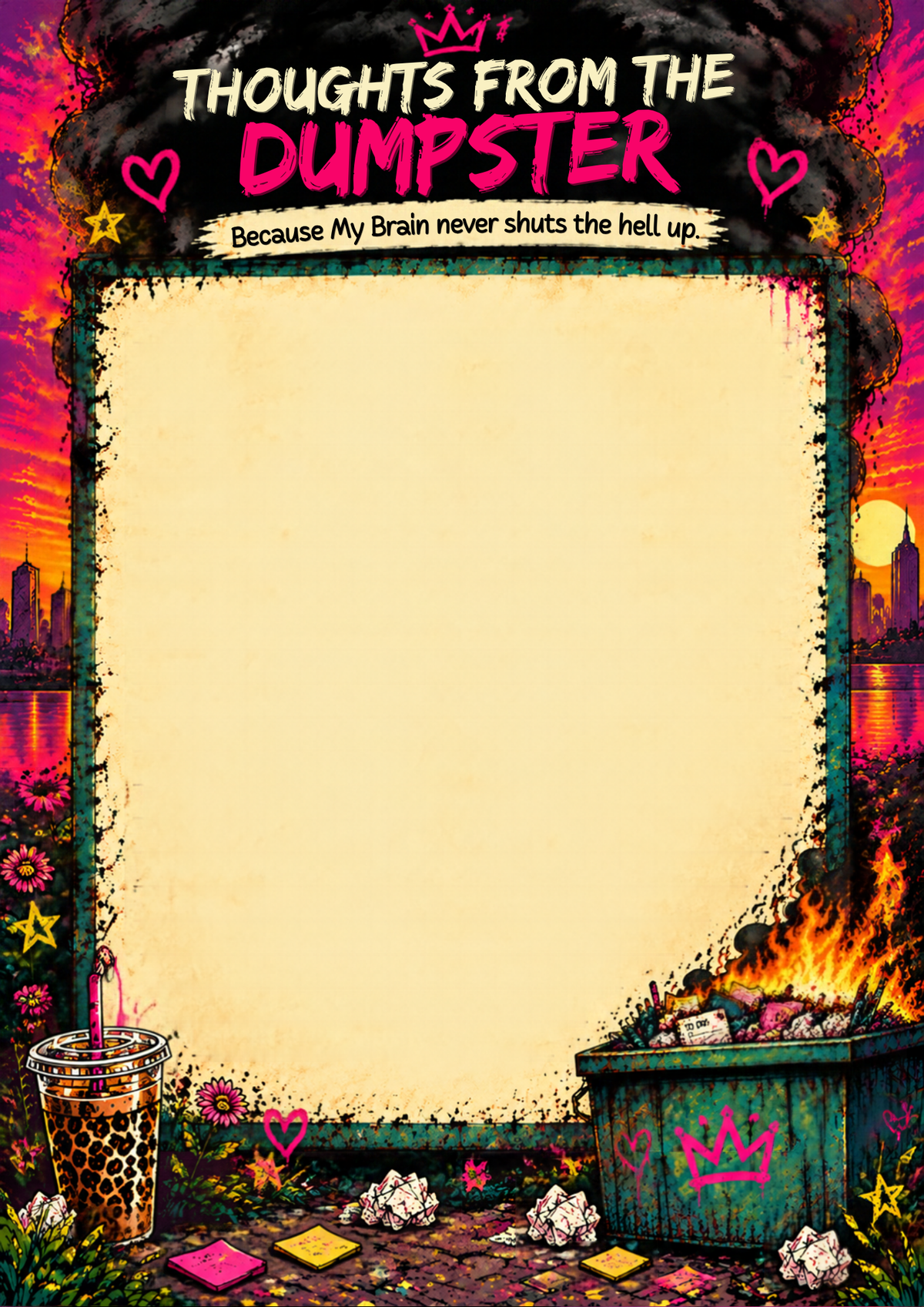 2027 Dumpster Fire Planner | ADHD-Friendly Chaos & Life Organizer