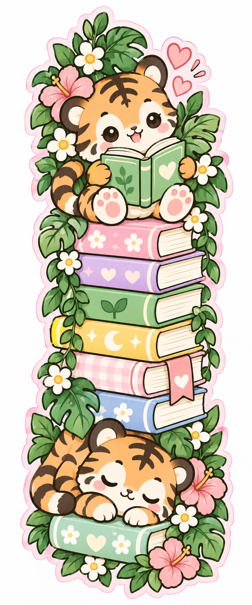 Whimsical Book Buddies Collection | 2 × 6 Bookmarks