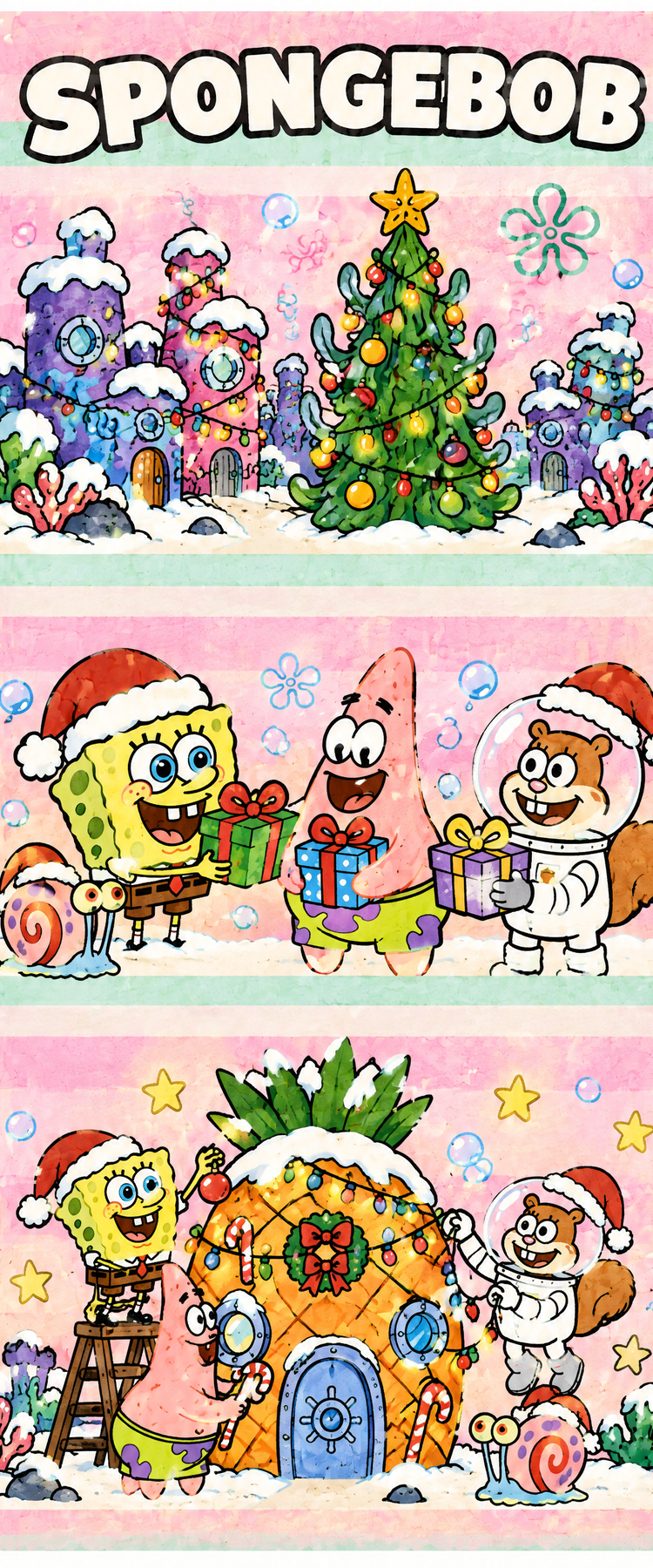 SpongeBob Bookmark Collection | 2x6 Glossy Double-Sided Bookmarks
