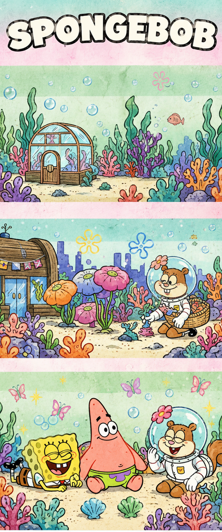 SpongeBob Bookmark Collection | 2x6 Glossy Double-Sided Bookmarks