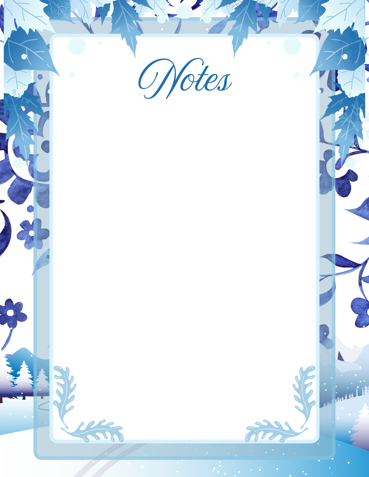 Frosted Plans Notepad Collection